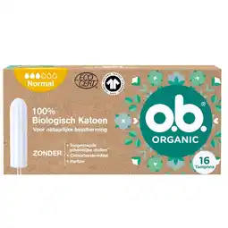 Plein.nl OB Organic Cotton Normaal 16 stuks aanbieding