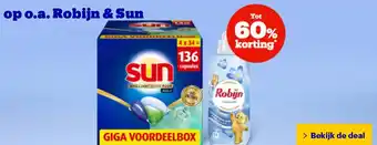 Bol.com op o.a. Robijn & Sun aanbieding
