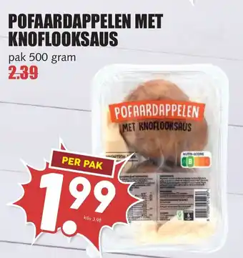 De Boerenschuur Pofaardappelen met knoflooksaus aanbieding