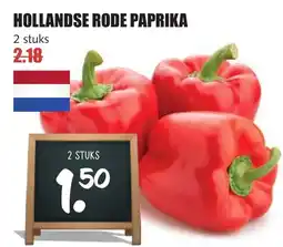 De Boerenschuur Hollandse rode paprika aanbieding