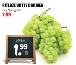 De Boerenschuur Pitloze witte druiven aanbieding