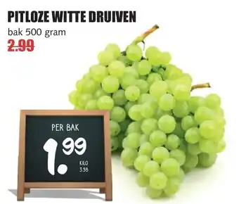 De Boerenschuur Pitloze witte druiven aanbieding