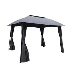 Praxis Central Park partytent Brize staal grijs 300x360cm aanbieding