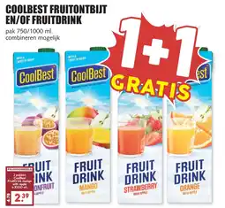 De Boerenschuur Coolbest fruitontbijt en of fruitdrink aanbieding