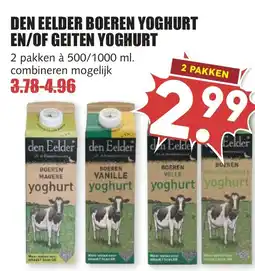 De Boerenschuur Den eelder boeren yoghurt en/of geiten yoghurt aanbieding