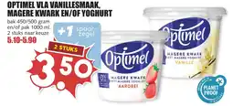 De Boerenschuur Optimel vla vanillesmaak, magere kwark en/of yoghurt aanbieding