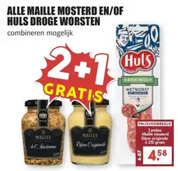 De Boerenschuur Alle maille mosterd en/of huls droge worsten aanbieding
