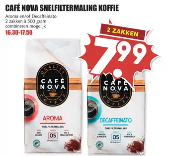 De Boerenschuur Café nova snelfiltermaling koffie aanbieding