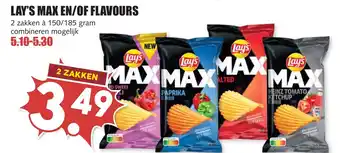 De Boerenschuur Lay's max en of flavours aanbieding