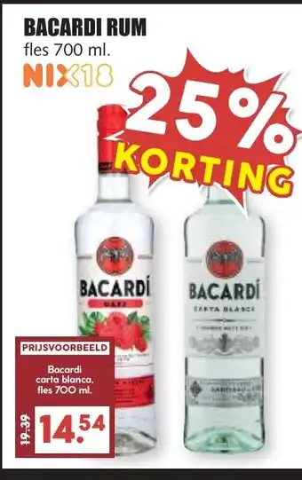 De Boerenschuur Bacardi rum aanbieding