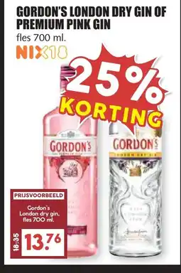 De Boerenschuur Gordon's london dry gin of premium pink gin aanbieding
