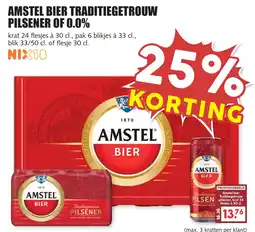 De Boerenschuur Amstel bier traditiegetrouw pilsener of 0.0% aanbieding