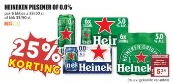 De Boerenschuur Heineken pilsener of 0.0% aanbieding