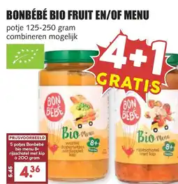 De Boerenschuur Bonbébé bio fruit en/of menu aanbieding