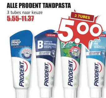 De Boerenschuur Alle prodent tandpasta aanbieding