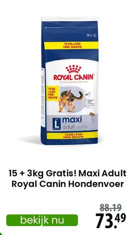 Zooplus Maxi Adult Royal Canin Hondenvoer aanbieding