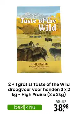 Zooplus Taste of the Wild droogvoer voor honden aanbieding