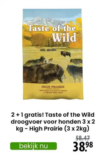 Zooplus Taste of the Wild droogvoer voor honden aanbieding