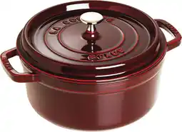 Bol.com Staub Braadpan - Rond - 24 cm - Grenadine aanbieding