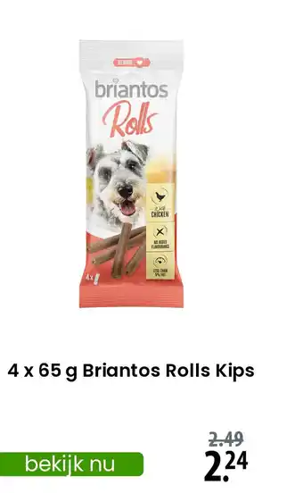 Zooplus Briantos Rolls Kips aanbieding