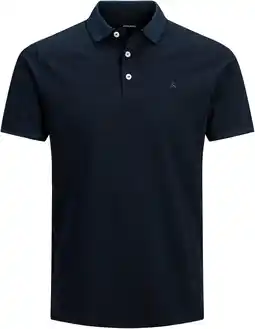 Amazon JACK & JONES JJEPAULOS POLO SS NOOS heren Poloshirt (1-Pack) aanbieding
