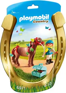 Bol.com PLAYMOBIL Country Pony om te versieren Vlinder - 6971 aanbieding