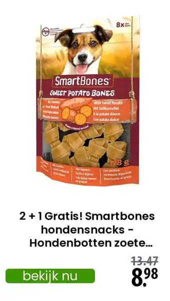Zooplus Smartbones hondensnacks aanbieding