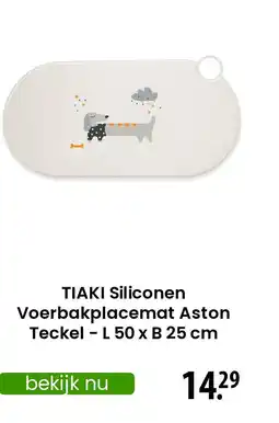 Zooplus TIAKI Siliconen Voerbakplacemat Aston Teckel aanbieding