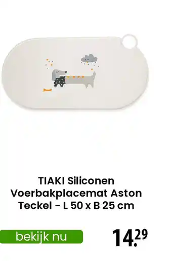 Zooplus TIAKI Siliconen Voerbakplacemat Aston Teckel aanbieding