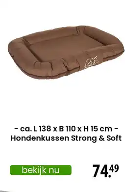 Zooplus Hondenkussen Strong & Soft aanbieding