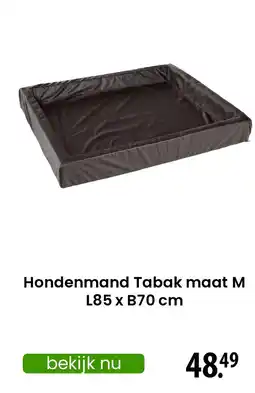 Zooplus Hondenmand Tabak aanbieding