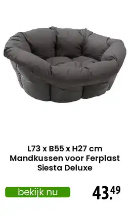 Zooplus Mandkussen voor Ferplast Siesta Deluxe aanbieding