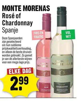 Dirck 3 MONTE MORENAS Rosé of Chardonnay aanbieding
