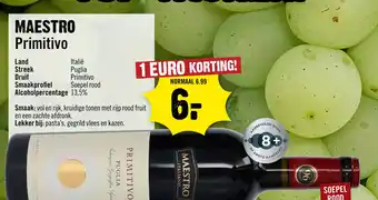 Dirck 3 MAESTRO Primitivo aanbieding