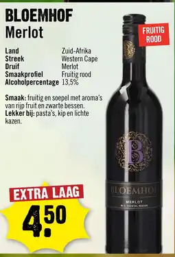 Dirck 3 BLOEMHOF Merlot aanbieding