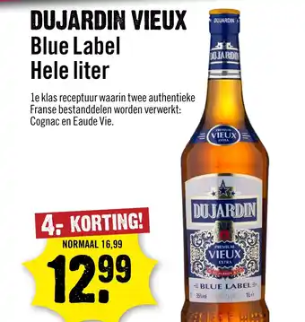 Dirck 3 DUJARDIN VIEUX Blue Label aanbieding