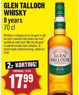 Dirck 3 GLEN TALLOCH WHISKY 8 years aanbieding