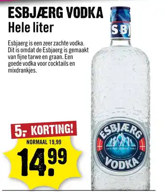 Dirck 3 ESBJÆRG VODKA aanbieding