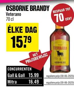 Dirck 3 Osborne Brandy Veterano aanbieding
