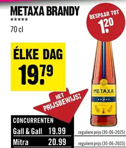 Dirck 3 METAXA BRANDY aanbieding