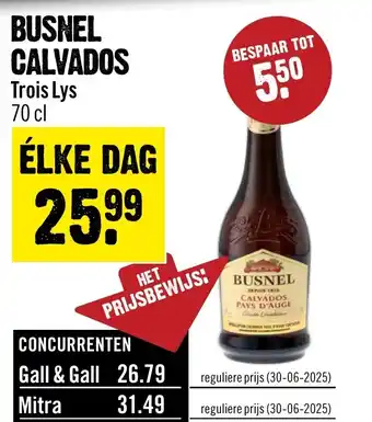 Dirck 3 BUSNEL CALVADOS Trois Lys aanbieding