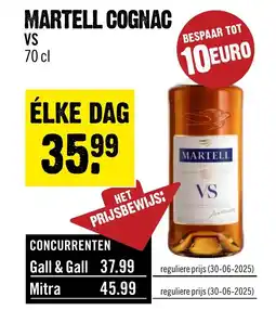 Dirck 3 MARTELL COGNAC VS aanbieding