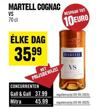 Dirck 3 MARTELL COGNAC VS aanbieding