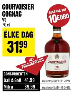 Dirck 3 COURVOISIER COGNAC VS aanbieding