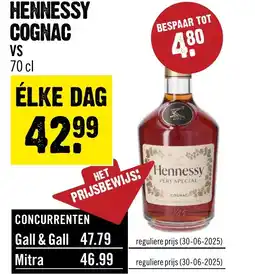 Dirck 3 HENNESSY COGNAC VS aanbieding