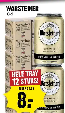 Dirck 3 WARSTEINER aanbieding