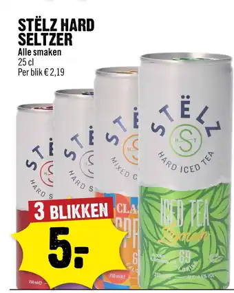 Dirck 3 STËLZ HARD SELTZER aanbieding