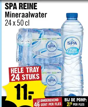 Dirck 3 SPA REINE Mineraalwater aanbieding