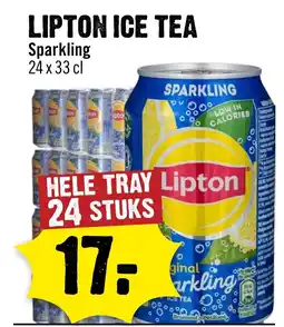 Dirck 3 Lipton ice tea Sparkling aanbieding