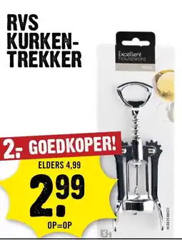 Dirck 3 RVS KURKEN TREKKER aanbieding